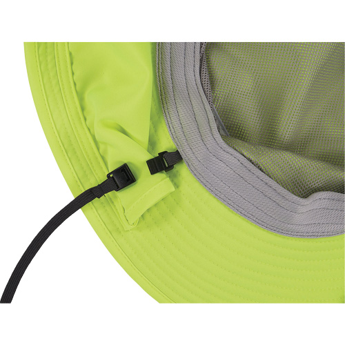 Chapeau de garde forestier 8934 Chill-Its avec prot&egrave;ge-nuque, petit/moyen, Lime haute visibilit&eacute; We Share Industrial Supply