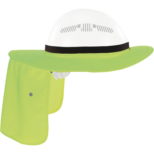Chill-Its 6661 Universal Hard Hat Brim with Neck Shade, Hi-Vis Lime We Share Industrial Supply