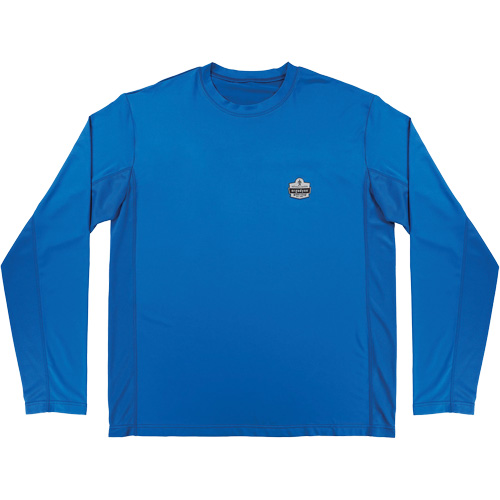 Chemise de refroidissement &agrave; manches longues avec protection solaire et UV Chill-Its 6689, Bleu, Petit We Share Industrial Supply