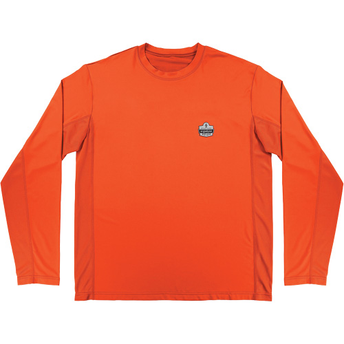 Chemise de refroidissement &agrave; manches longues avec protection solaire et UV Chill-Its 6689, Orange, Petit We Share Industrial Supply