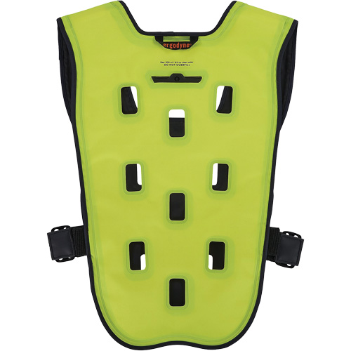 Chill-Its 6685 Dry Evaporative Cooling Vest with Zipper Closure, 2X-Large/3X-Large, High Visibility Lime-Yellow We Share Industrial Supply