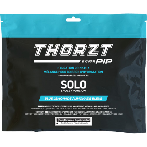 THORZT Sugar-Free Solo Shot Hydration Drink Mix, Single Serve, Blue Lemonade We Share Industrial Supply