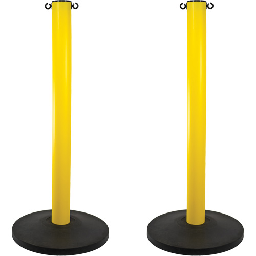 Montant industriel, Hauteur de 37", Jaune We Share Industrial Supply
