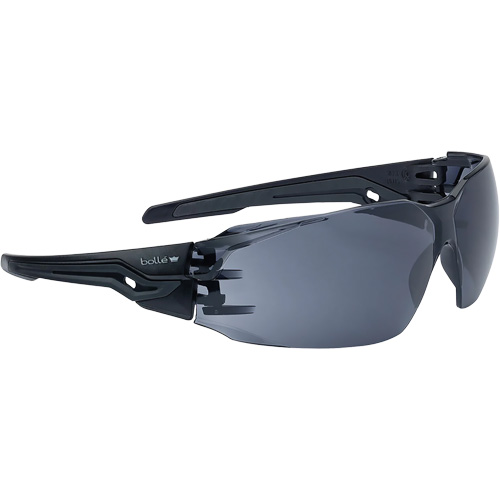 Lunettes de s&eacute;curit&eacute; BSSI Silex+, Lentille Gris/Fum&eacute;e, Antibu&eacute;e/Anti-&eacute;gratignures, ANSI Z87+ We Share Industrial Supply