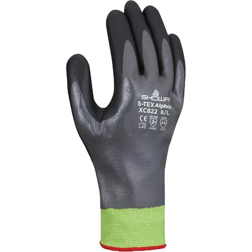 S-TEX Alpha XC822 Cut-Resistant Gloves, Size Medium/7, 18 Gauge, Nitrile Coated, Tungsten Shell, ASTM ANSI Level A6 We Share Industrial Supply