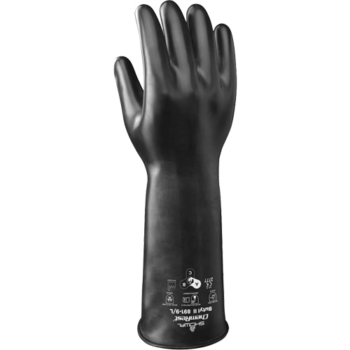 Gants r&eacute;sistant &agrave; l'acide & aux produits chimiques 981, Taille 2T-Grand/11, 14" lo, Caoutchouc butyle/Viton, 28 mils We Share Industrial Supply