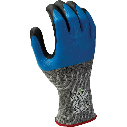Gants r&eacute;sistant &agrave; la coupe 376, 10/2T-Grand, R&ecirc;vetement Nitrile/Mousse de nitrile, Calibre 13, Enveloppe en Polyester/Acier inoxydable We Share Industrial Supply
