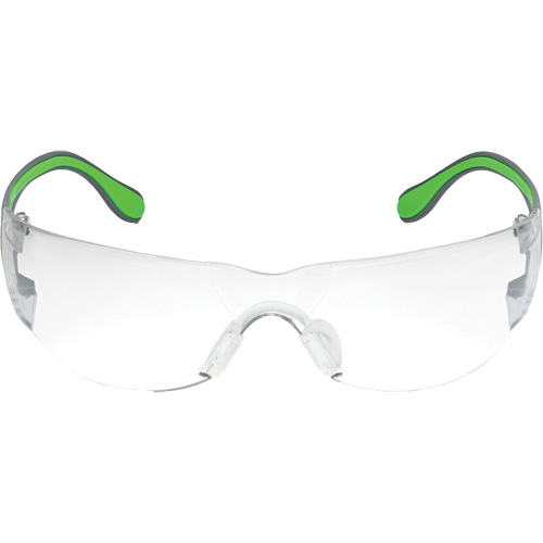 Lunettes de s&eacute;curit&eacute; gris/vert Adapt Lite, Lentille Transparent, Antibu&eacute;e/Anti-&eacute;gratignures, ANSI Z87+/R&eacute;pond ou surpasse la norme CSA Z94.3 We Share Industrial Supply