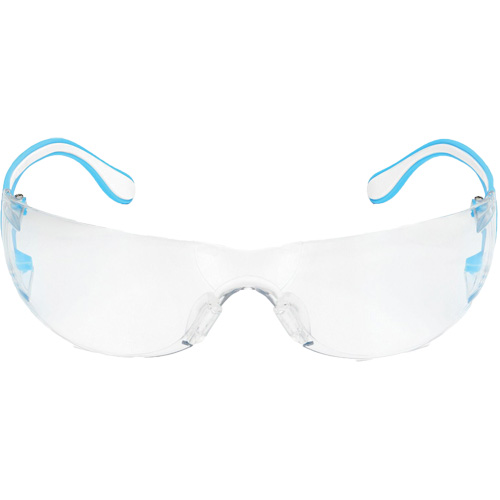 Adapt Lite Blue/White Safety Glasses, Clear Lens, Anti-Fog/Anti-Scratch, ANSI Z87+/Meets/Exceeds CSA Z94.3 We Share Industrial Supply