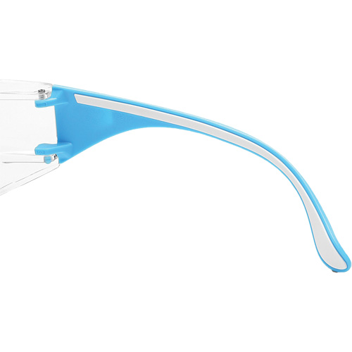Adapt Lite Blue/White Safety Glasses, Clear Lens, Anti-Fog/Anti-Scratch, ANSI Z87+/Meets/Exceeds CSA Z94.3 We Share Industrial Supply