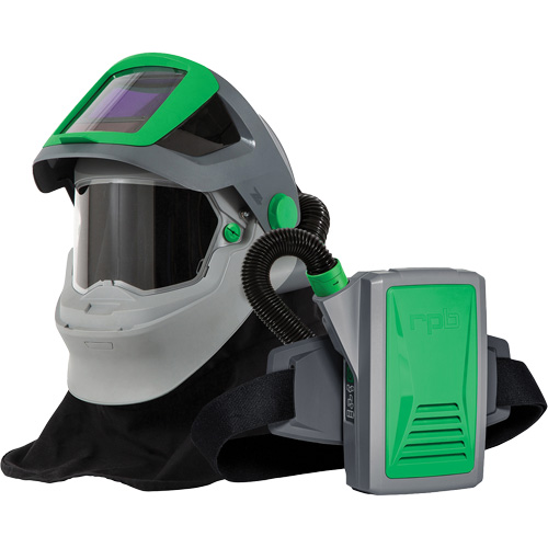 Z4&reg; Welding Respirator with FR Shoulder Cape & PX5&reg; PAPR, Facepiece Respirator/Welding Helmet We Share Industrial Supply