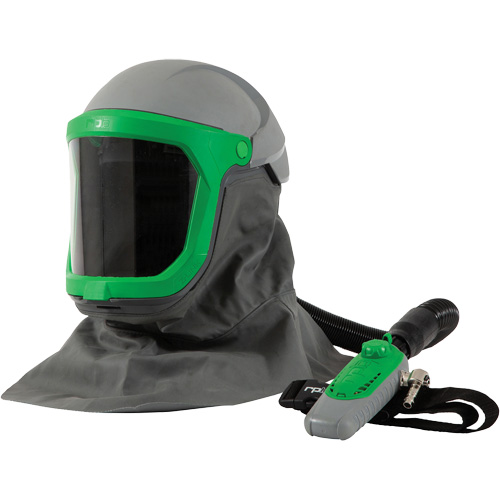 Z-Link Respirator with Safety Lens, FR Shoulder Cape, Breathing Tube & C40, Facepiece Respirator/Welding Helmet We Share Industrial Supply