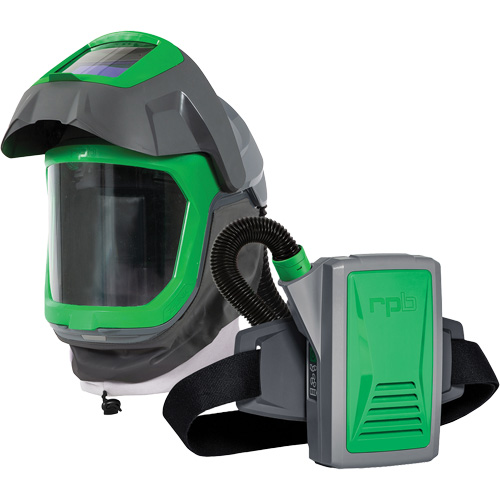 Z-Link Respirator Helmet with Face Seal, Visor & Belt Mount, Facepiece Respirator/Welding Helmet, Lithium-Ion Battery We Share Industrial Supply