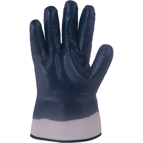 Horizon&reg; Navy Gloves with Pasted Cuffs, X-Large, Nitrile Coating, Jersey/Cotton Shell We Share Industrial Supply