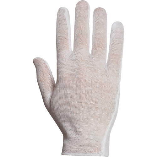 Superior&reg; ML40 Inspection Glove, Poly/Cotton, Hemmed Cuff, One Size We Share Industrial Supply