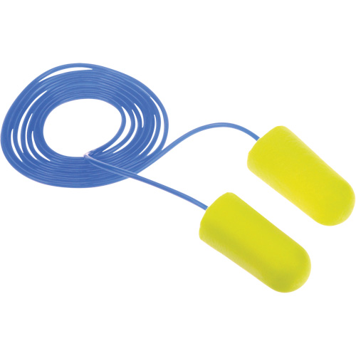 E-A-Rsoft Yellow Neon Earplugs, Bulk - Polybag, Corded We Share Industrial Supply