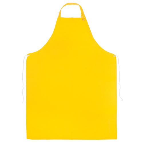 PVC Apron, PVC, Yellow, 35" W x 45" L We Share Industrial Supply