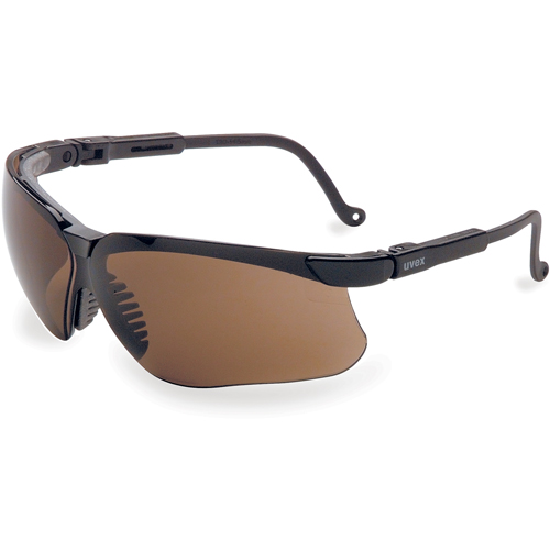 Lunettes de s&eacute;curit&eacute; Uvex Genesis, Lentille Brun, Anti-&eacute;gratignures, R&eacute;pond ou surpasse la norme CSA Z94.3 We Share Industrial Supply