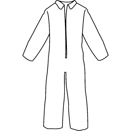 Pyrolon&reg; Plus 2 Disposable FR Coveralls, Small, Blue, FR Treated Fabric We Share Industrial Supply