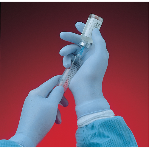 Gants N-Dex 6005PF, Moyen, Nitrile, 4 mils, Sans poudre, Bleu We Share Industrial Supply