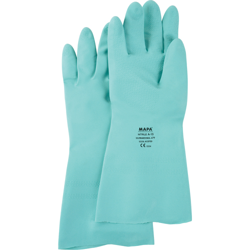 StanSolv&reg; Z-Pattern Grip Gloves, Size 6/X-Small, 13" L, Nitrile, 11-mil We Share Industrial Supply