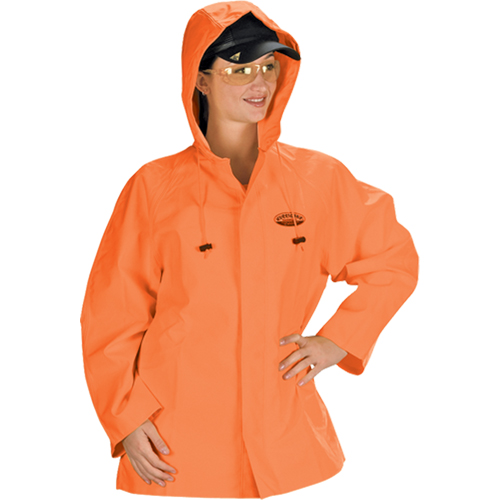 V&ecirc;tements imperm&eacute;ables Hurricane ignifuges et r&eacute;sistants &agrave; l'huile, veste, 4T-Grand, Orange haute visibilit&eacute; We Share Industrial Supply