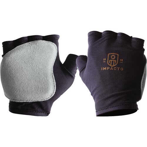 Gants antichocs sans doigts, main droite, T-petit, Paume en Cuir refendu, Poignet &agrave; enfiler We Share Industrial Supply