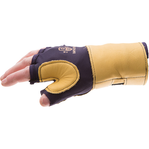 Gants de protection sup&eacute;rieure contre les impacts & les microtraumarismes r&eacute;p&eacute;t&eacute;s, main droite, Taille T-petit, Paume Cuir fleur We Share Industrial Supply