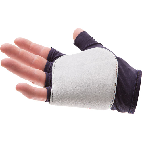 Gants de protection sans doigts paume/c&ocirc;t&eacute;, droit, T-petit, Paume en Su&egrave;de, Poignet &agrave; enfiler We Share Industrial Supply