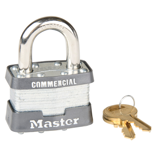 Pin Tumbler Padlock, Keyed Alike, Laminated Steel, 1-3/4" Width We Share Industrial Supply