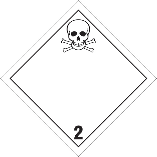 Toxic Gas TDG Placard, Plastic We Share Industrial Supply