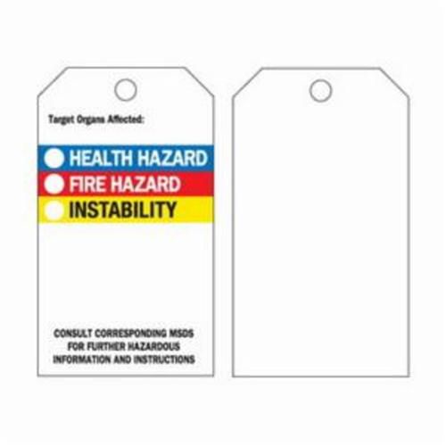 &eacute;tiquettes auto-plastifiantes du droit &agrave; l'information, Polyester, 3" la x 5-3/4" h, Anglais We Share Industrial Supply