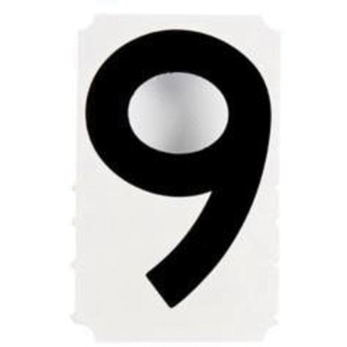 &eacute;tiquettes de lettres et chiffres gothiques individuels Quick-Align, 9, 4" h, Noir We Share Industrial Supply