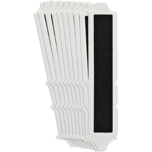 Quick-Align&reg;Individual Gothic Number and Letter Labels, I, 4" H, Black We Share Industrial Supply