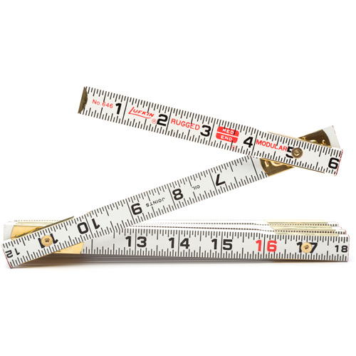 R&egrave;gle de maçon Red End, 6' lo, Bois, Graduations de 1/16" We Share Industrial Supply
