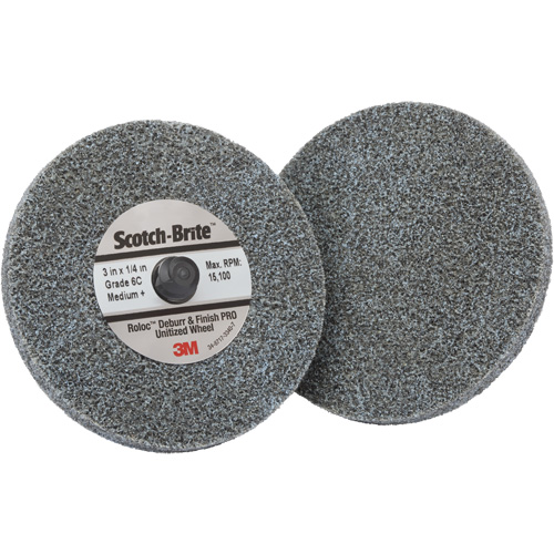 Roloc Deburr & Finish Pro TR Unitized Wheel, 2" x 1/4", Coarse Grit, Ceramic We Share Industrial Supply