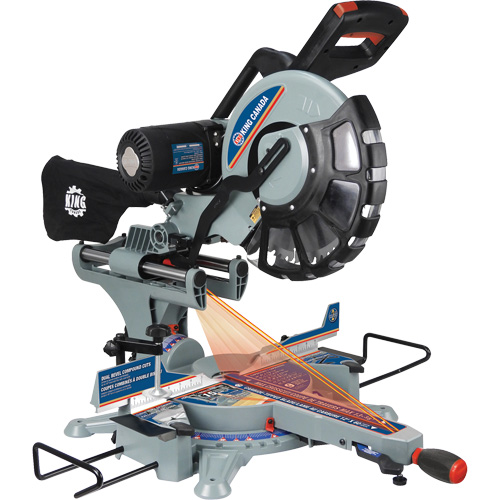 Dual Bevel Sliding Compound Mitre Saw, 12", 15 A We Share Industrial Supply