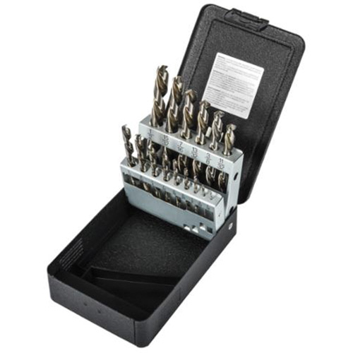 Jeu de forets courts, 15 morceaux, Acier rapide We Share Industrial Supply