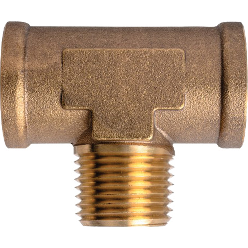Branch Tees Extruded Male On Branch, Brass, 1/2" We Share Industrial Supply