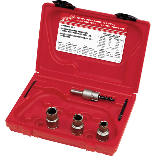 Sheet Metal Carbide Cutter Electrician's Kit, 5 Pieces We Share Industrial Supply
