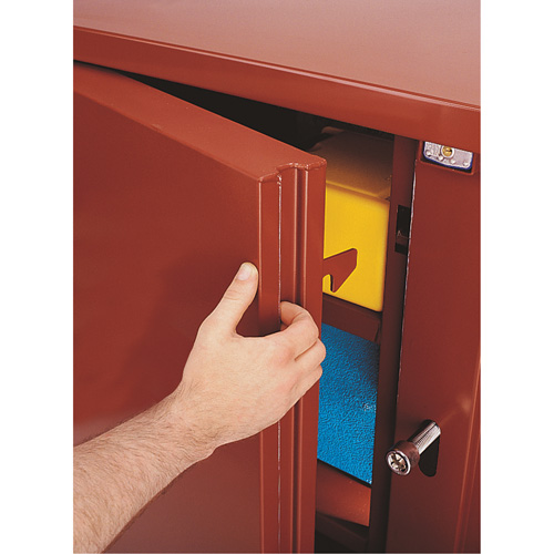 Jobsite Shelf Cabinet, Steel, 47.5 Cubic Feet, Red We Share Industrial Supply