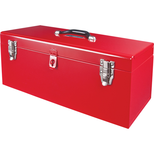 Coffre &agrave; outils portatif ATB100 avec plateau en m&eacute;tal pour outils, 8-3/4" P x 21" la x 9" h, Rouge We Share Industrial Supply