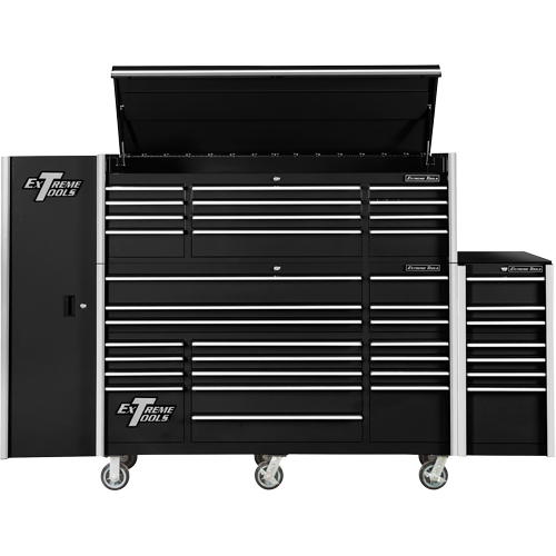 Armoire lat&eacute;rale s&eacute;rie RX, 3 tiroirs, 19" la x 25" p x 61" h, Noir We Share Industrial Supply