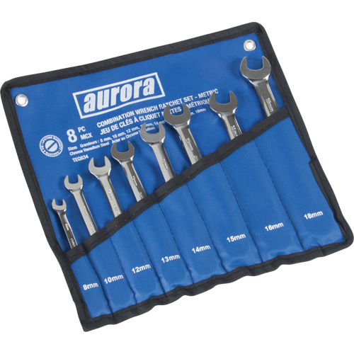Fixed Head Wrench Set, Combination, 8 Pieces, Metric We Share Industrial Supply