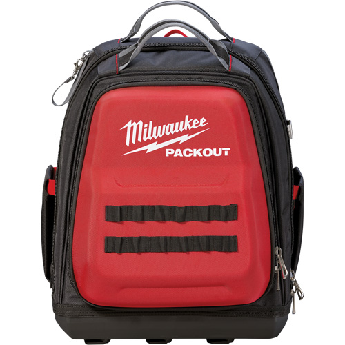 Packout Backpack, 15-3/4" L x 11-4/5" W, Black/Red, Ballistic We Share Industrial Supply