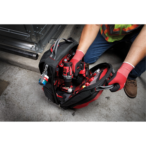 Packout Backpack, 15-3/4" L x 11-4/5" W, Black/Red, Ballistic We Share Industrial Supply
