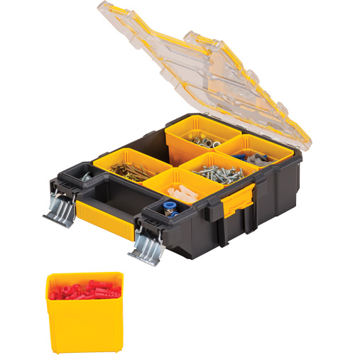 Mid-Size Pro Organizer, 4-1/2" W x 10-1/4" D x 13-3/5" H, Black/Yellow We Share Industrial Supply
