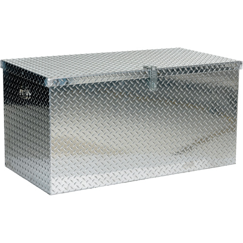 Boîte &agrave; outils portative en t&ocirc;le larm&eacute;e d'aluminium, 25-1/16" P x 49-1/4" la x 24" h, Argent We Share Industrial Supply