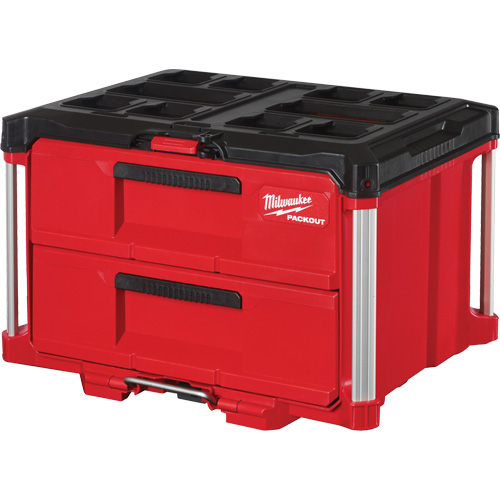 Boîte &agrave; outils avec 2 tiroirs Packout, 16-1/3" x 14-1/3" x 22-1/5", Rouge We Share Industrial Supply