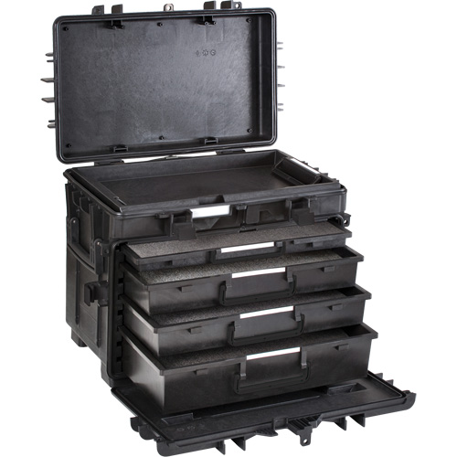 Mobile Tool Chest With Drawers, 6 Drawers, 22-4/5" W x 15" D x 18" H, Black We Share Industrial Supply